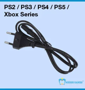 Power Cable with 2 Prong Plug 7 Power Cable with 2 Prong Plug